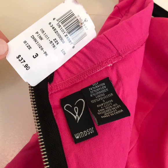 🚨NWT Women’s Pink Bodycon Strapless Dress - Picture 3 of 3